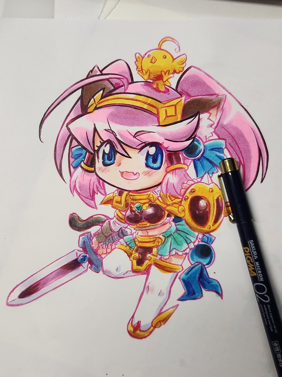 今年、まとも(?)に描いた絵はBEEP!さん秋葉原店10周年記念本のお祝い