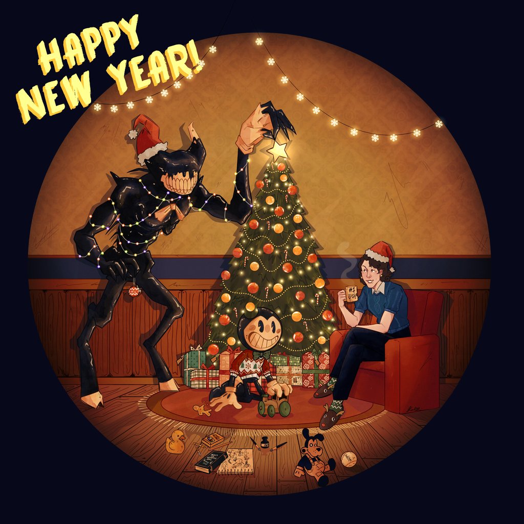 almightykadim's tweet photo. Happy New Year🎄
#Bendy #InkDemon #BATDR #AudreyDrew https://t.co/AZ8mh8USTQ