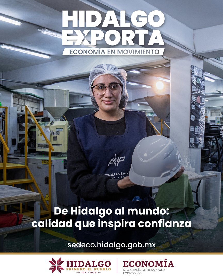 Una #EconomíaEnMovimiento genera oportunidades, empleos y crecimiento para todas y todos. 🚛

Tú también puedes exportar tus productos. Contacta a la Secretaría de Desarrollo Económico de Hidalgo:
📞 771 688 6026 ext. 234
Conoce más en: 🔗 sedeco.hidalgo.gob.mx

#HidalgoExporta
