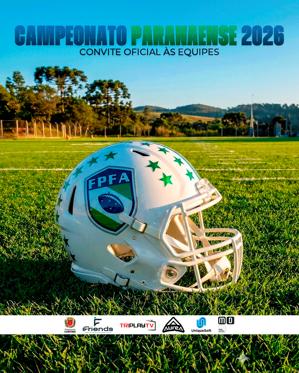 Tem interesse em jogar o Campeonato Paranaense de Futebol Americano 2026?

Acesse o site da FPFA ou o Link abaixo e faça sua pré-cadastro até o dia 07/01/26.

Masculino e Feminino!

fpfa.com.br/intencao-de-pa…