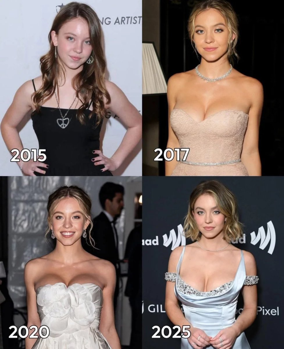 sydney sweeney over the years