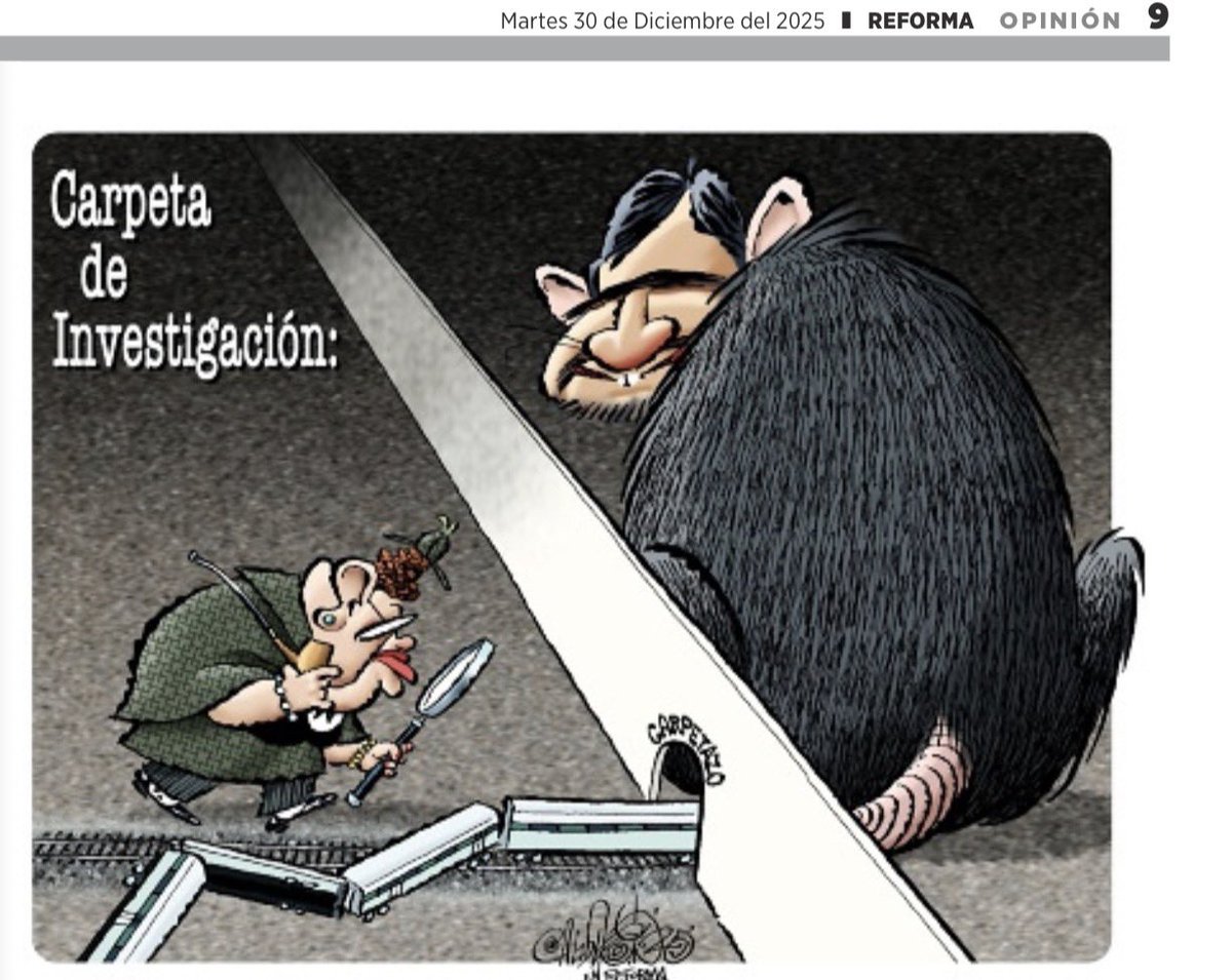 Como es tradición desde hace décadas en este país, el GRAN <a href="/CartonCalderon/">PacoCalderónCartones🇲🇽❤️🇺🇦❤️🇮🇱</a> explica con gran precisión y con el más ácido humor la tragedia que es el Narco Régimen Morenista:

EL REINO DE LA IMPUNIDAD