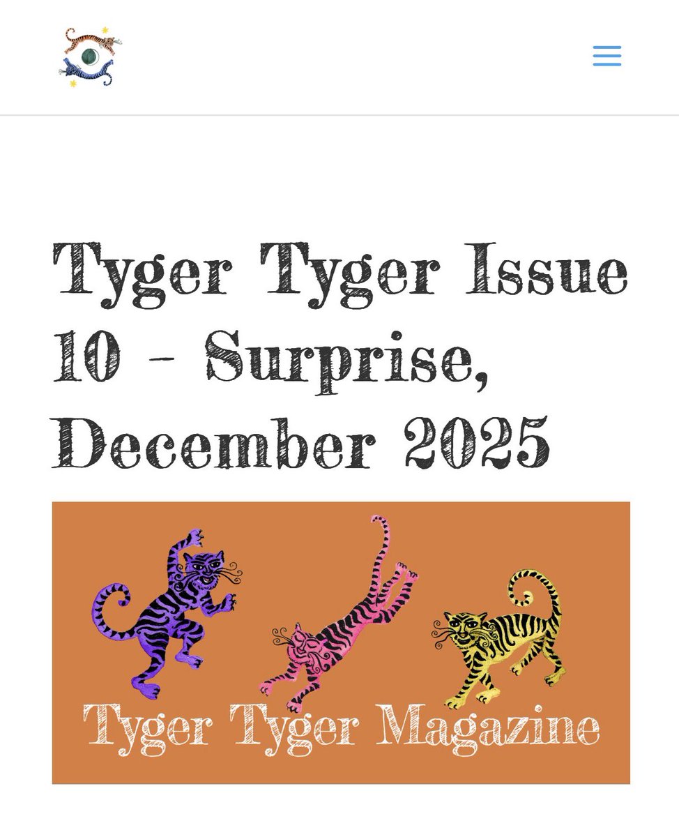 Tyger Tyger Magazine tweet media