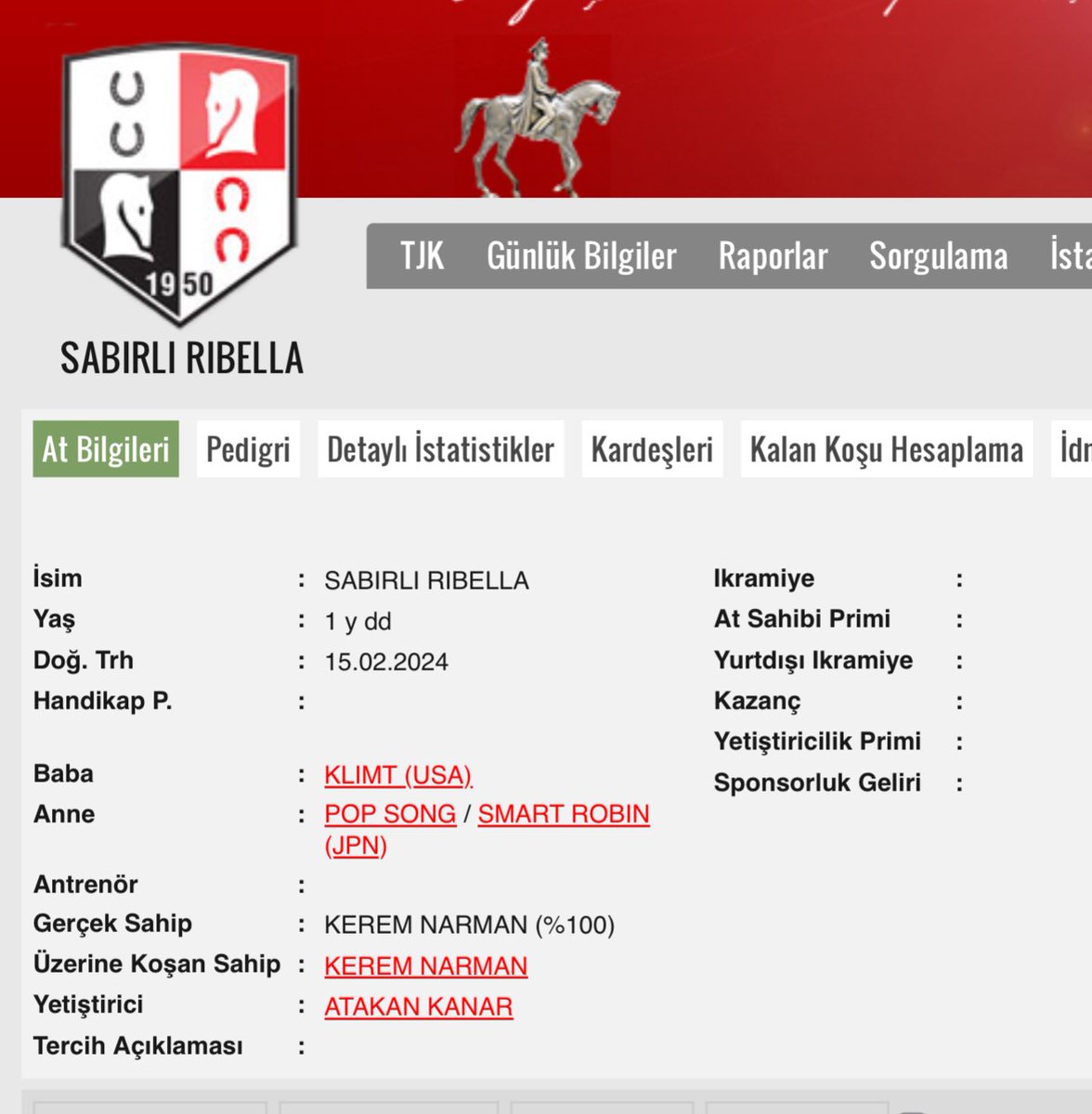 Bazı isimler herkesin yüzünde tebessüm oluşturur🙂 belki çok özlediğimizdendir…
Bahtı iki şampiyon gibi olsun🤲🧿 #sabırlı #ribella