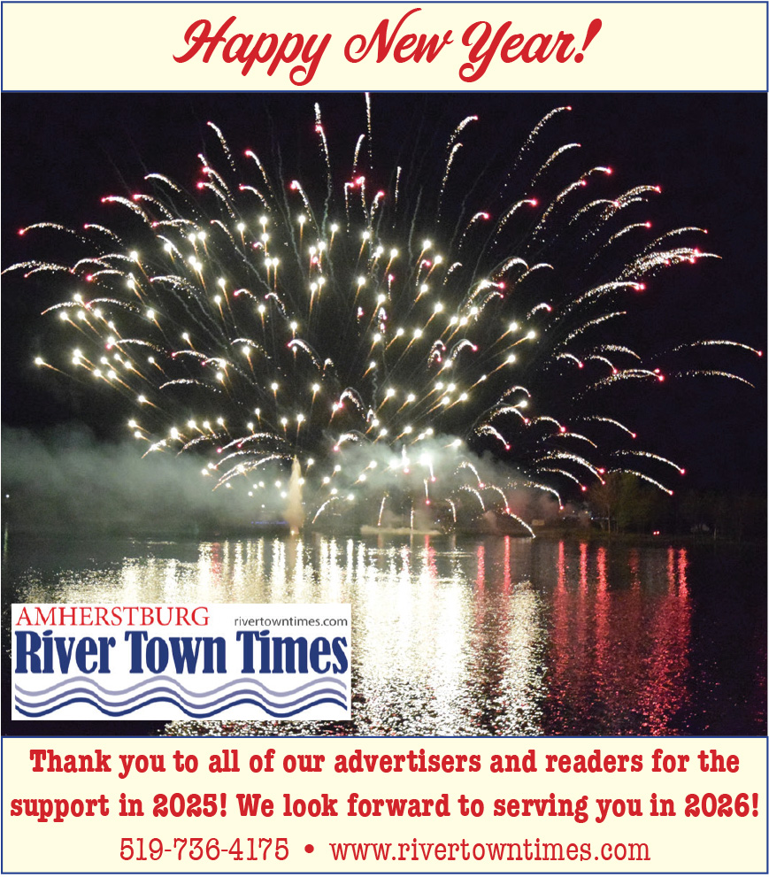 HAPPY NEW YEAR!
The River Town Times wishes all of our readers and advertisers a Happy New Year! We look forward to your continued support in 2026!