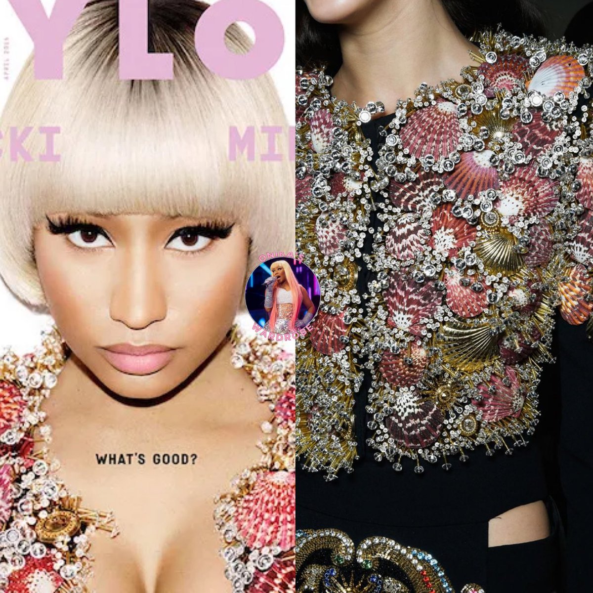 onikaswardrobe's tweet image. Nicki Minaj  x Nylon Mag April 2016 x Fausto Puglisi spring 2016 embellished structured jacket ($69,425 - trunkshow price)
#magazines
#nylonmagazine
 #style
#NickiMinaj
#dashion
#faustopuglisi