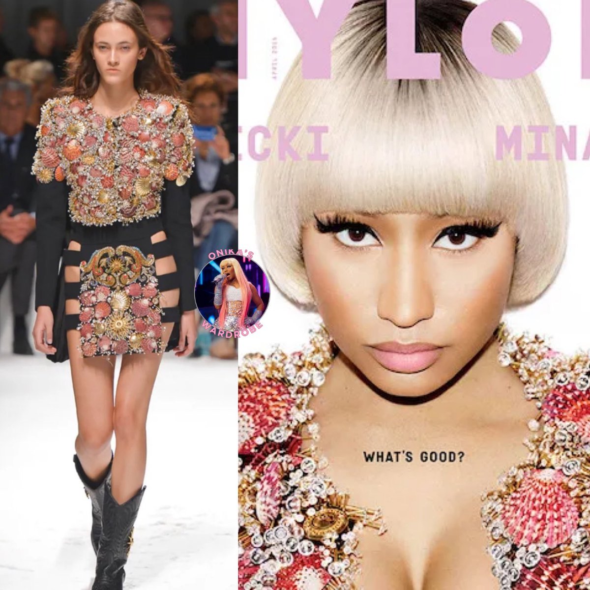 onikaswardrobe's tweet image. Nicki Minaj  x Nylon Mag April 2016 x Fausto Puglisi spring 2016 embellished structured jacket ($69,425 - trunkshow price)
#magazines
#nylonmagazine
 #style
#NickiMinaj
#dashion
#faustopuglisi