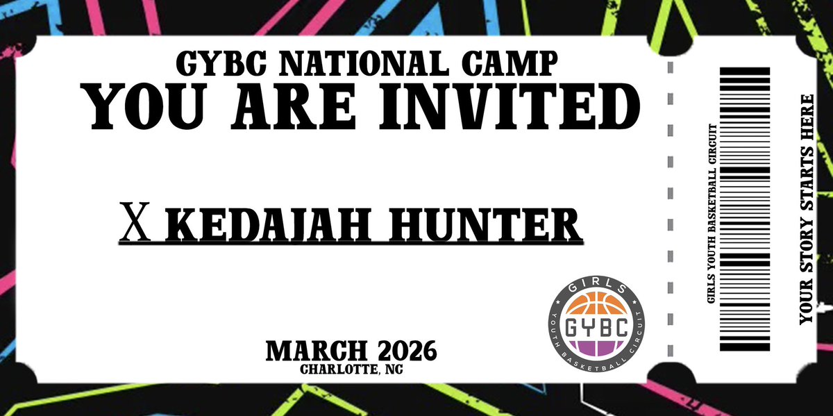 Gybcircuit_'s tweet photo. Class of 2030 (Essence Girls Basketball EYBL) KeDajah Hunter has been INVITED to the GYBC National Camp. https://t.co/MN0gKtepLH