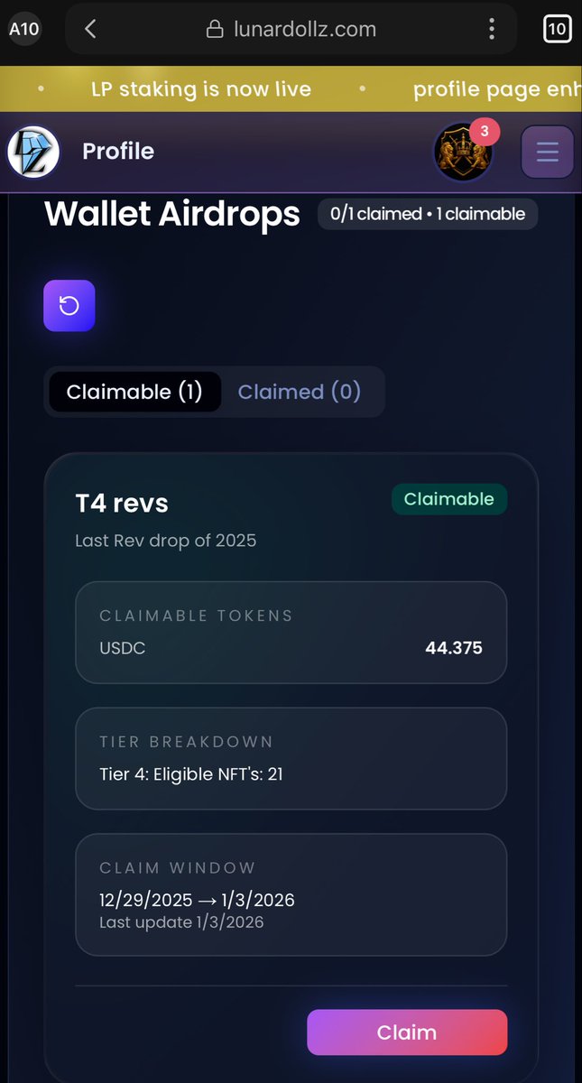 You know you hit on a project when Rev shares get smacked twice in one month No One I Mean No One does it better than your Favorite Founders Favorite Founder,LunarPro! Thanks a lot  <a href="/LunardollzNft/">✨The LunarVerse ☄️</a> for the Art For the Utilities For the Rev Shares &amp; for ALWAYS being 💯