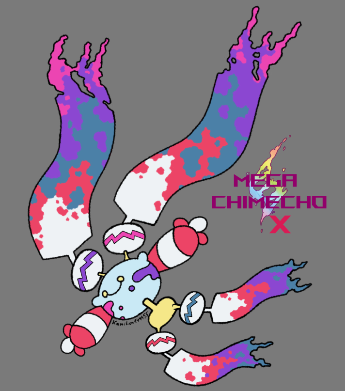 My Mega Chimecho X! #PokemonLegendsZA #Pokemon #megapokemon #fakemon #pokemonfanart