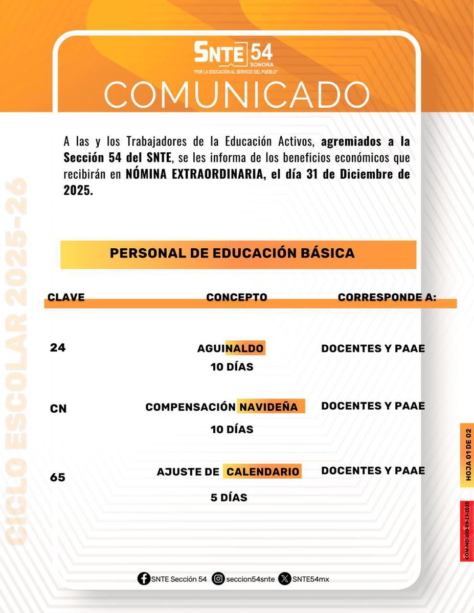 Sección 54 del SNTE tweet media