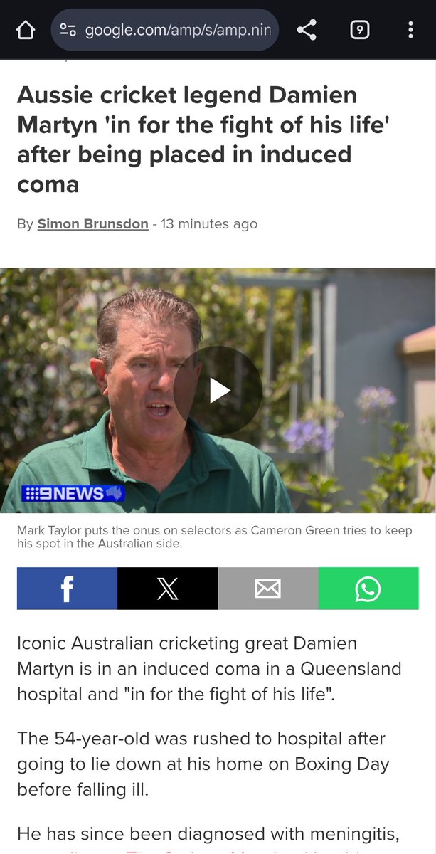 Terrible news this.
Was talking to a friend only on Sunday about how Damien Martyn was one of the best and most attractive stroke makers since the 90s.
Wishing him a speedy recovery 🙏🏾