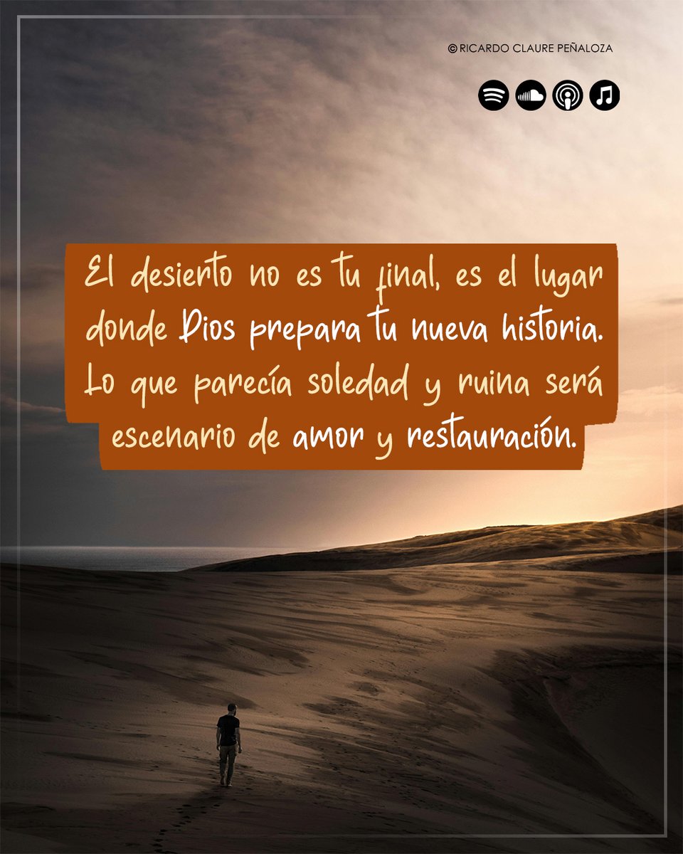 RicardoClaureP's tweet photo. Satanás quiso marcarte con cadenas, pero Dios te liberará hasta de aquello que no le cuentas a nadie.
Aférrate a la promesa. ¡Él es tu Esposo Fiel!
Haz clic AHORA y escucha este revelador mensaje. Transforma tus heridas en altares de Esperanza.
#Potcast «ACOR PARA DECIRLE ISHI»
👉 https://t.co/EhjpjFH77w