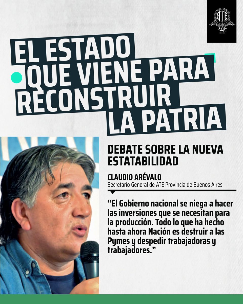 El Trabajador Estatal Organo de Prensa - ATE tweet media