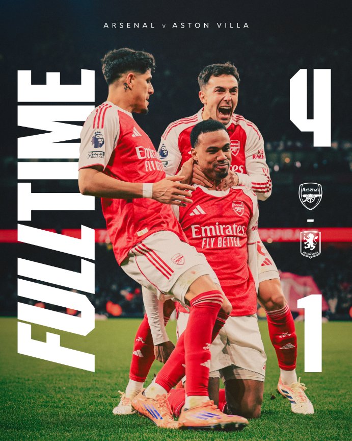 WycliffeAburi's tweet photo. Arsenal winning today, has made a promising coming year
A statement that will live down and hurt moaning rival fan's
A good revenge I needed
#Arsenal
#COYG
#ARSvsAVL https://t.co/jA3eKiq6Ms