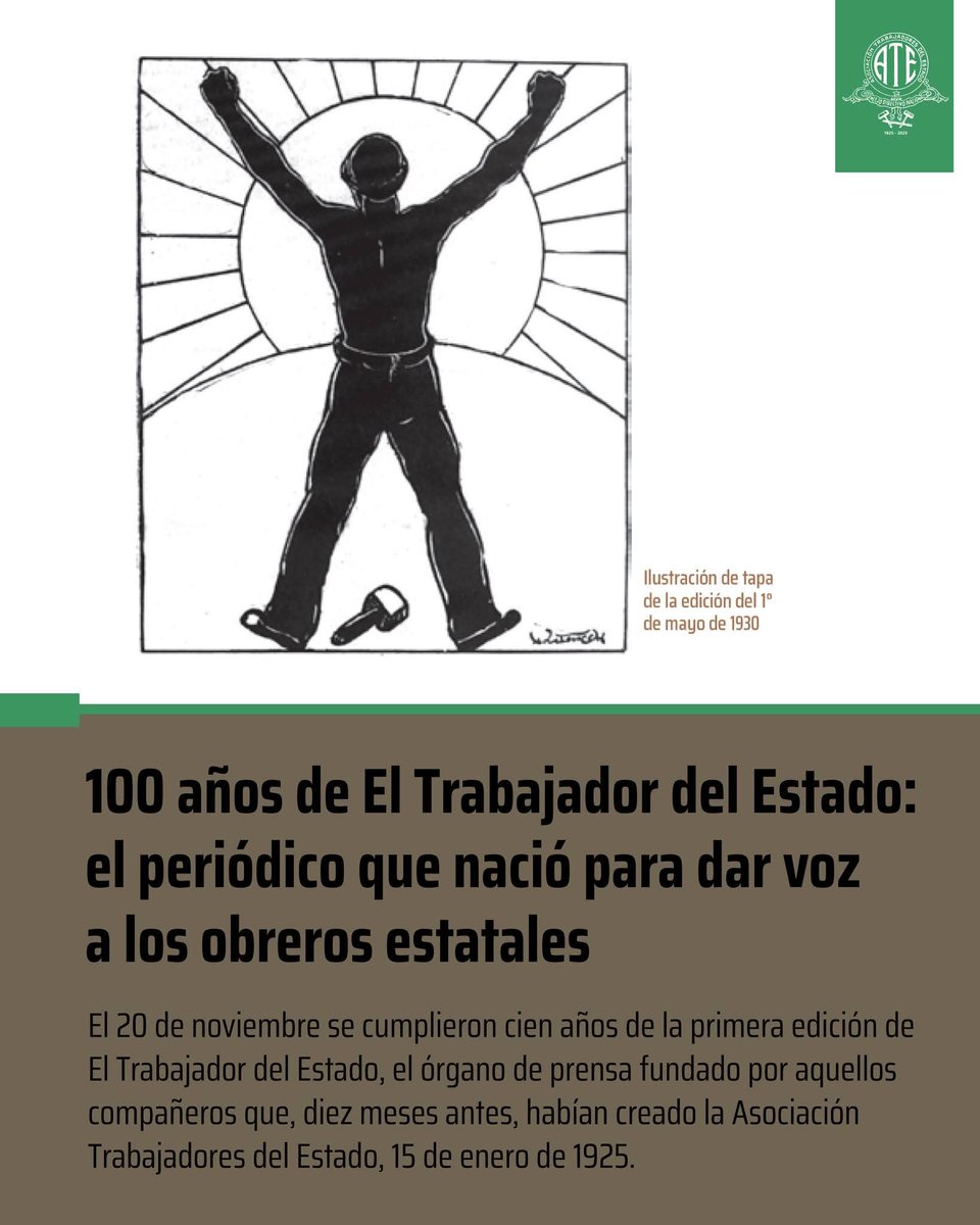 El Trabajador Estatal Organo de Prensa - ATE tweet media