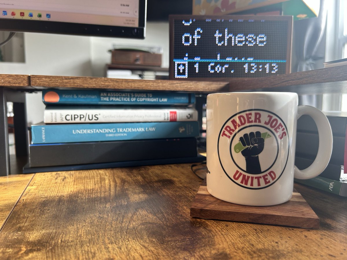 iamcalebgreen's tweet photo. What do you get an IP nerd for Christmas? A @TraderJoesUnite mug of course! https://t.co/wLKsmfC6sj