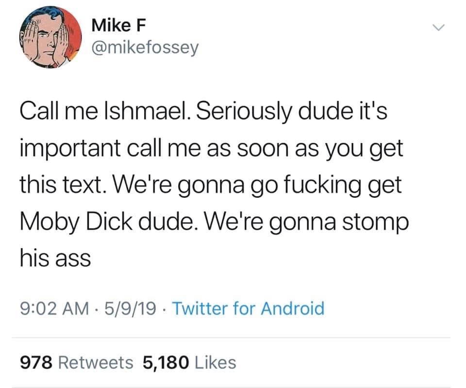 JosephGabagool's tweet photo. Sad to hear the news of Mike F’s passing. This is probably on my Mount Rushmore of tweets. https://t.co/Y0AJx3kklD