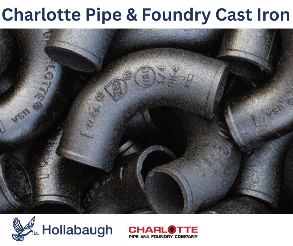 hollabaugh_bros's tweet image. Charlotte Pipe &amp;amp; Foundry's cast iron pipe and fittings are made with a minimum of 96% recycled material and are 100% recyclable, making them one of the most sustainable choices in plumbing today.

Represented in: AK, N ID, OR, WA

#charlottepipeandfoundry #hollabaugh