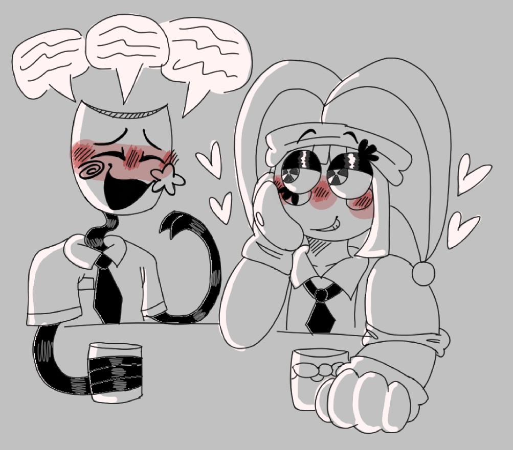 DemonInk7's tweet image. Hello JesterRibbon Nation, what do we think about this combo? 
#TADC #Jesterribbon #PomnixGangle #Pomni #gangle