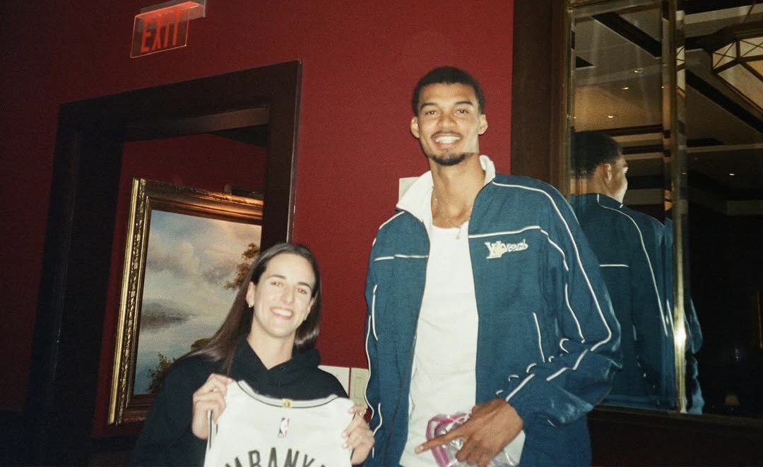 📸: Caitlin with Victor Wembanyama!