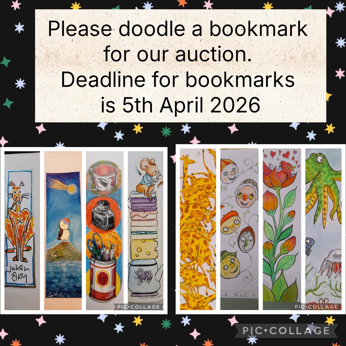 slhattersley's tweet image. We would love your favourite authors, illustrators &amp;amp; celebrities to doodle a bookmark for us to help us to build a library at Katiyo Primary School in Zimbabwe please tag them, more info here bookmarkproject.co.uk