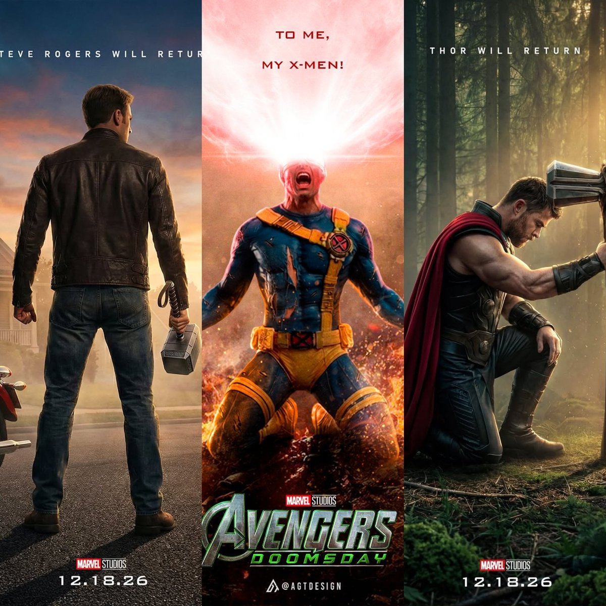 MarvelDato's tweet image. Los 3 trailers de #AvengersDoomsday hasta ahora están ÉPICOS.