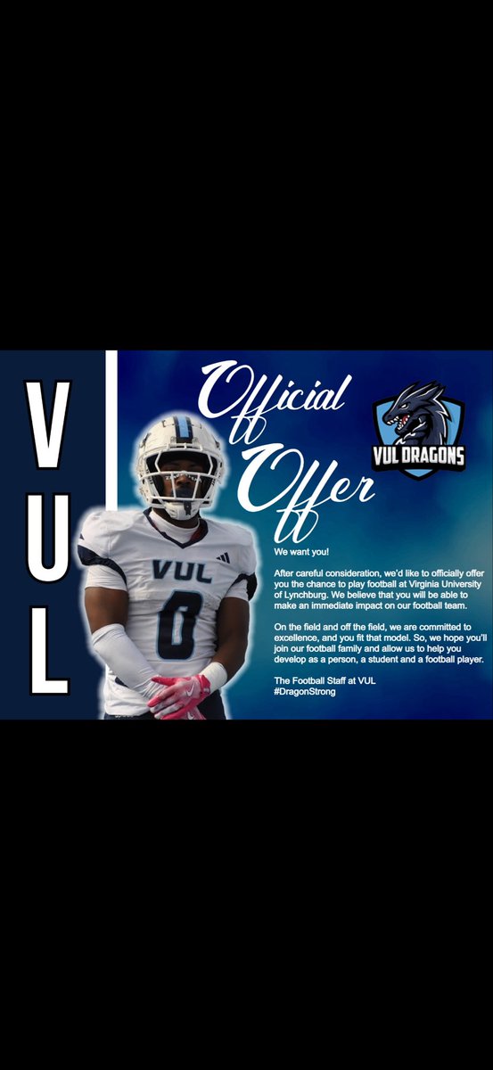 After a great conversation on the phone.. <a href="/FootballVul/">VUL Football</a> offered!