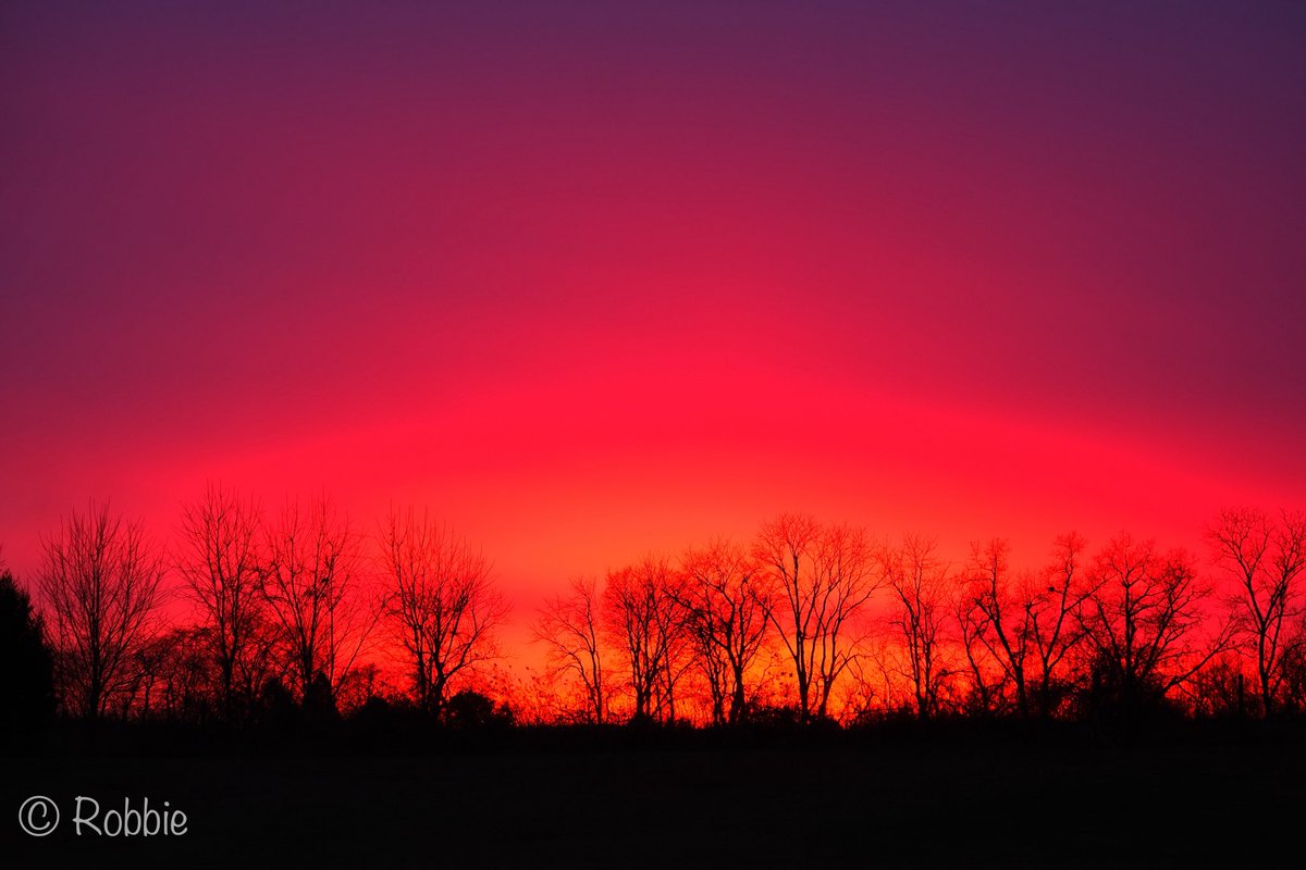 Beautiful sunset tonight. Love the dark trees in contrast to the bright orange and red. No need for any post processing aside from my watermark. #fujifilm #fujifilm_xseries