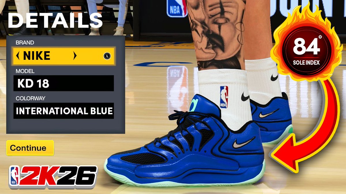 🧪 New Shoe Drop 🧪

KD 18 International Blue

youtu.be/0w4W4U7bIpg

#thesolelab #solenation #nba2k26 #nba2k #nike #kevindurant #kd #kd18
