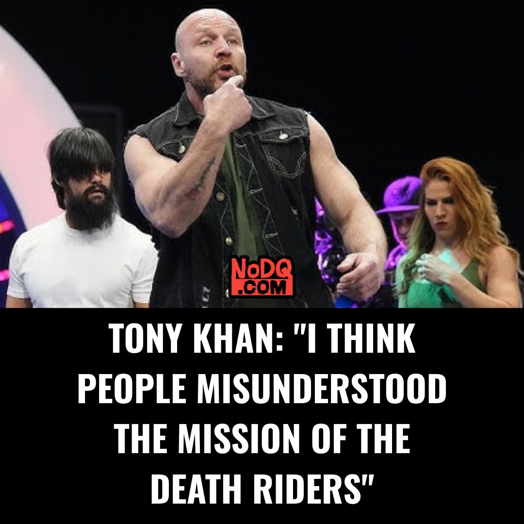 nodqdotcom's tweet image. Tony Khan: "I think people misunderstood the mission of the Death Riders" nodq.com/news/tony-khan…