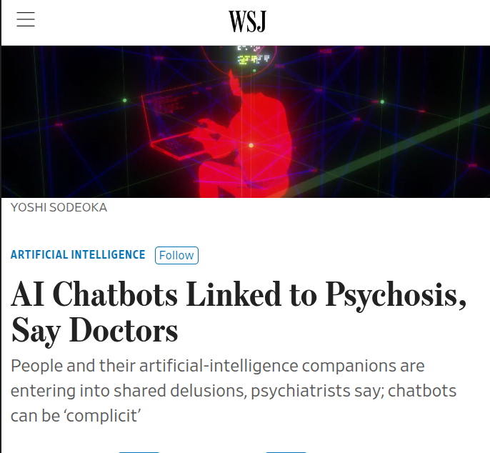 wsj psychosis headline
