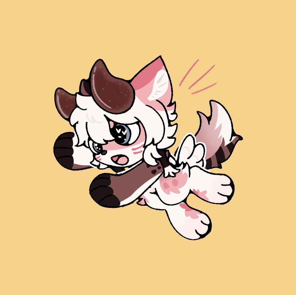 JitterPaws's tweet image. Comm of a silly klutz