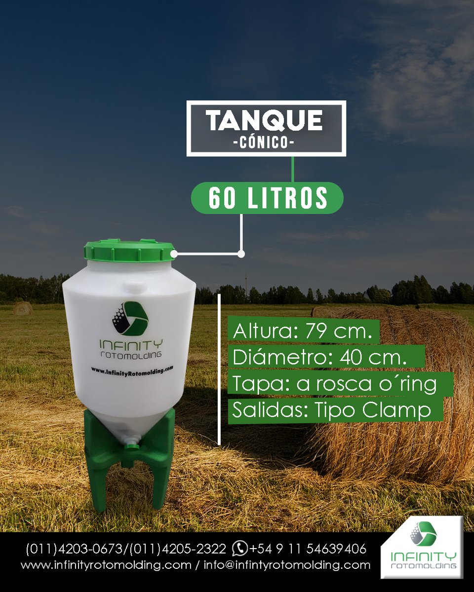 INFINITY_ARGEN's tweet photo. 📍Encontrá el tanque perfecto para tu industria, sin importar el tamaño o el sector.

💻Visitá nuestra Página Web y conocé toda la línea Infinity!
🚛ENVÍOS A TODO EL PAÍS
#infinityrotomolding
#industrias #agroindustria #campo 
#fermentadores #Tanques 
#industriaargentina https://t.co/KVBh2EbWmF