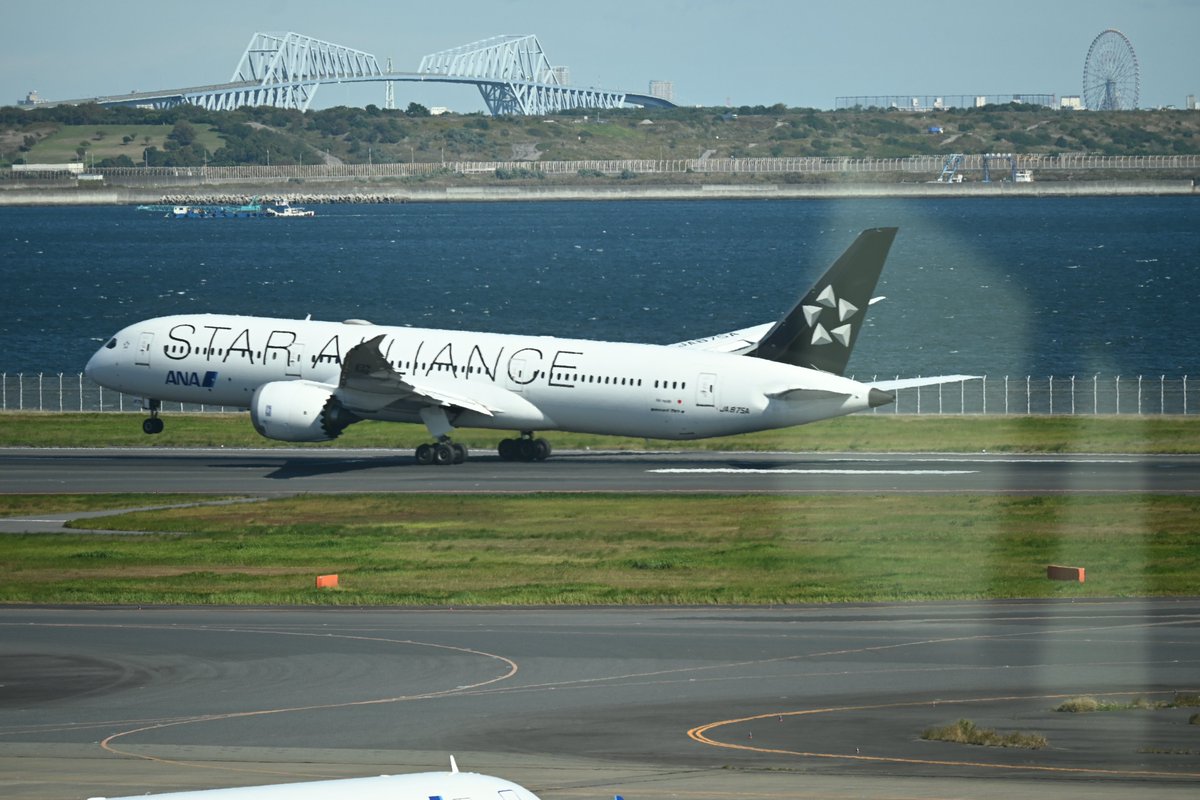 おはようございます。 ANA のスターアライアンス塗装機の離陸を 掲載し