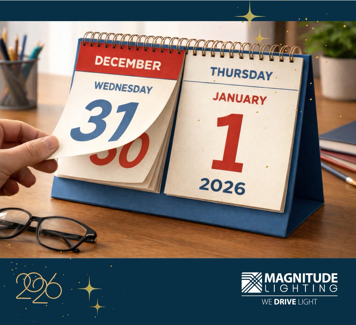 Magnitude_light's tweet photo. As we step into the #NewYear, we’re grateful to our customers, partners, agencies, and friends for an incredible 2025. We’re energized for what’s ahead—more #Innovation, #Quality, and shared success.
Together, #WeDriveLight 💡
#LightingIndustry #LED #NewYear2026 #2026 https://t.co/fGgkDokrbW