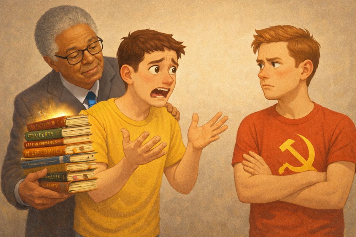 Being right about liberty isn't the same as being compelling.

Think about it: how many times were you correct but unconvincing? 

The problem isn't your beliefs. It's your arsenal.

Reading isn't optional. It's ammunition.

In 2025, these 7 books loaded our arsenal: 🧵