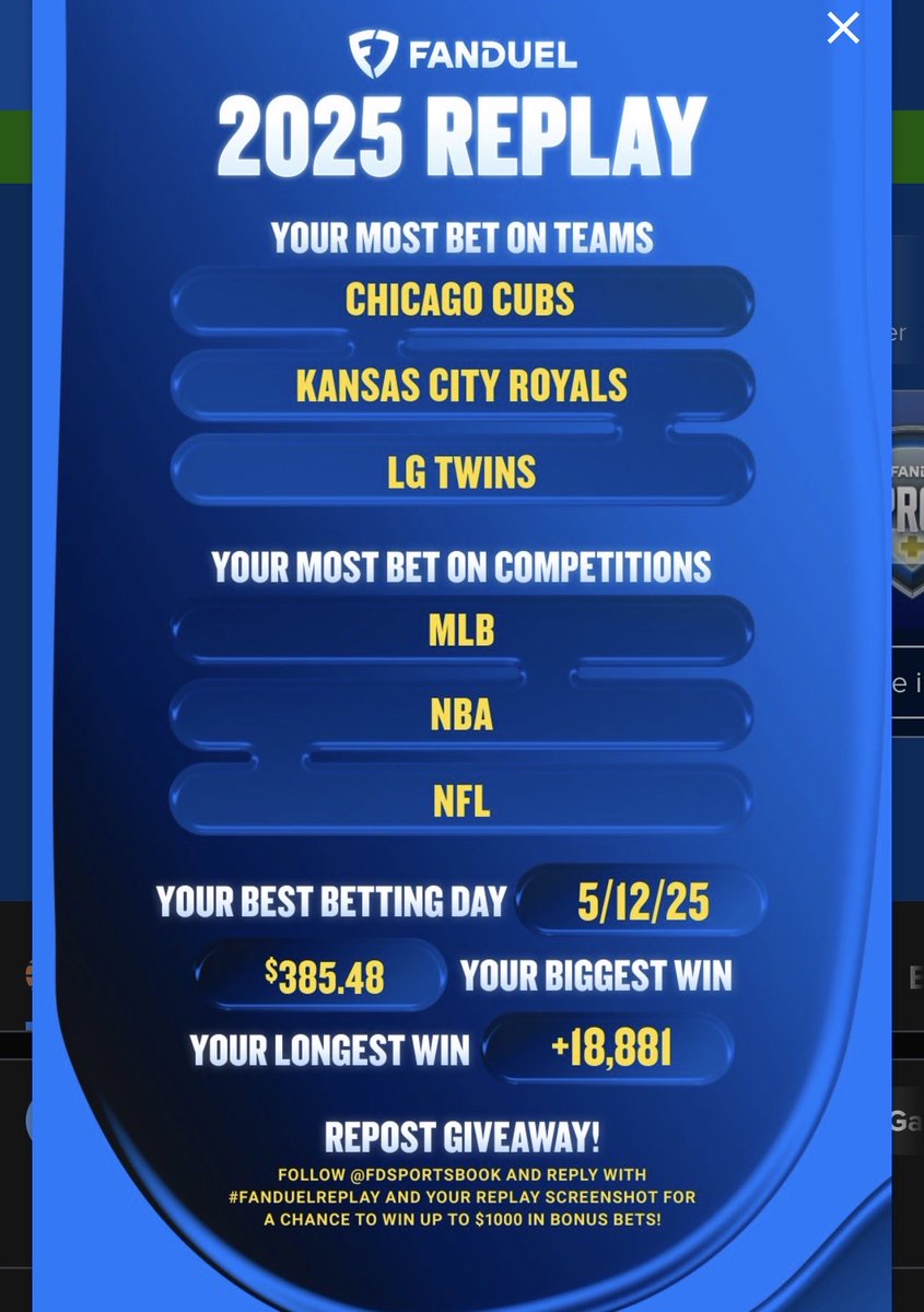 ApP1eK's tweet photo. @FDSportsbook #FanDuelReplay https://t.co/ZJqu76lzEy