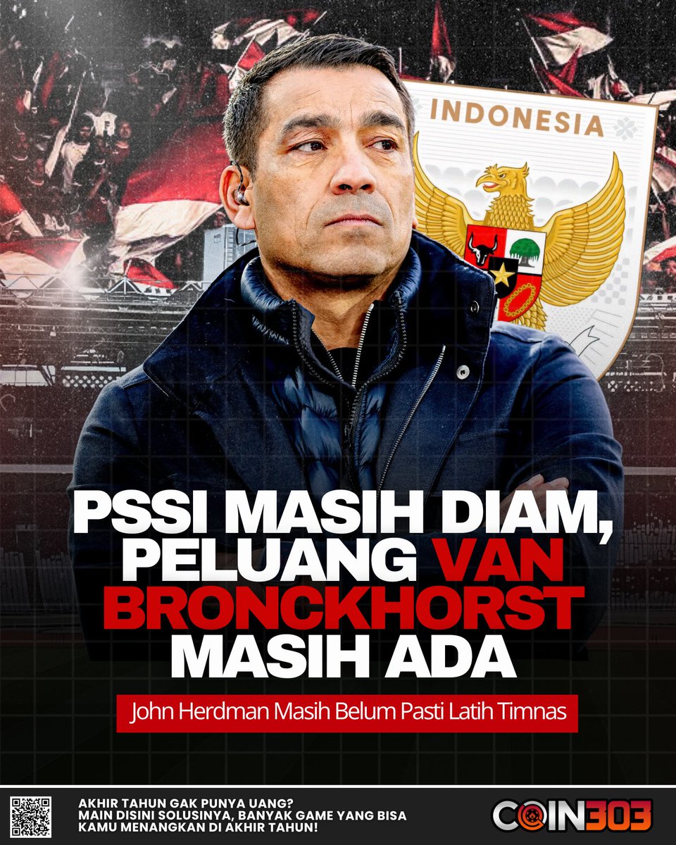 Ofc_Coin303's tweet photo. PSSI masih belum ketok palu tentang siapa pelatih Timnas Indonesia, termasuk nama John Herdman sekali pun.

Maka, nama van Bronckhorst masih memiliki peluang untuk menjadi pelatih kepala Timnas Garuda, seperti yang dikatakan oleh Waketum PSSI, Zainudin Amali.

“Sebelum diumumkan oleh Pak Ketua Umum( Erick Thohir), potensi itu masih ada. Semuanya bisa tanya ke Pak Sumardji,” ucapnya.

#Timnasindonesia #pssi #vanBronckhorst #ZainudinAmali #seputarbola #coin303 #koin303