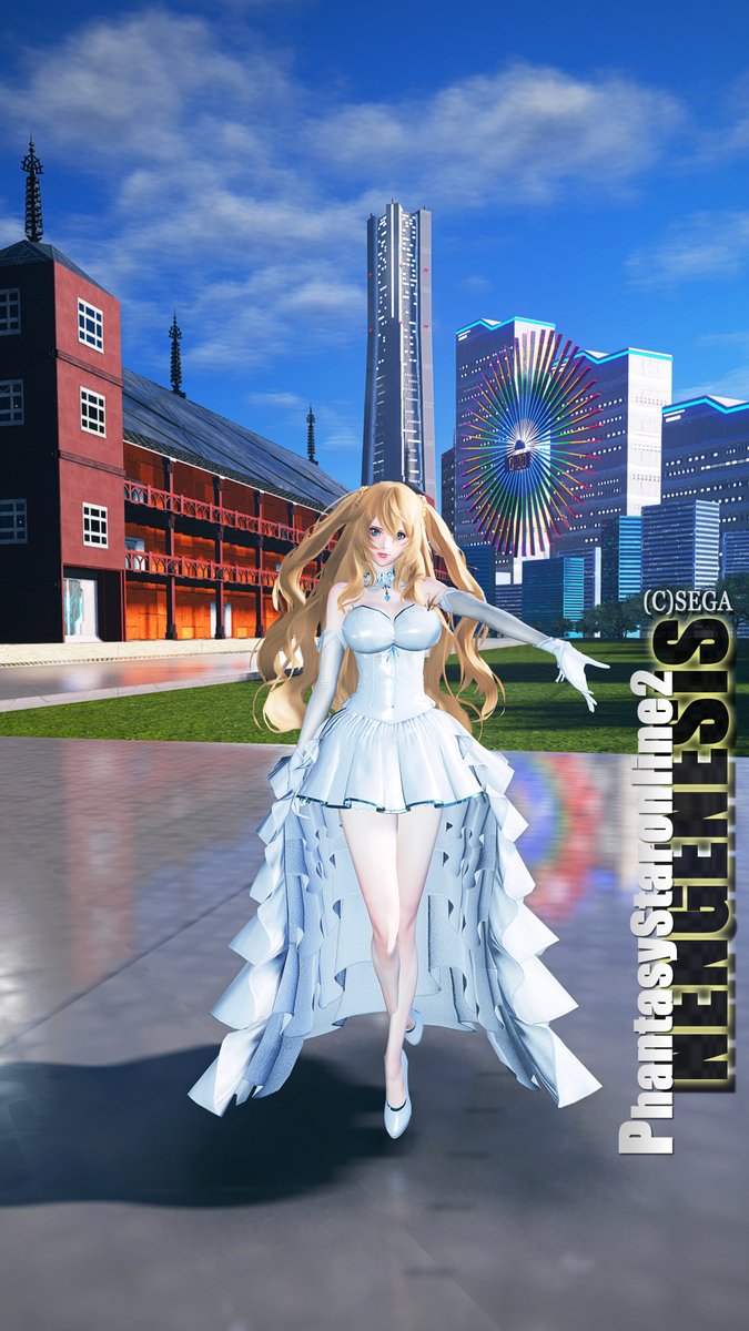 #PSO2NGS 
今年最後の一枚はみなとみらいから✨
みなさん、良いお年を！