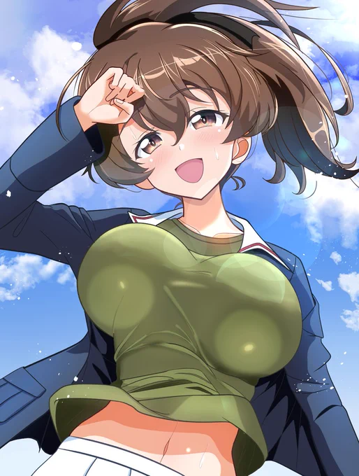 ガルパンから4枚。今年も一番描いた作品はやっぱりガルパンでした。来年はらぶらぶ作戦も最終章5話も上映予定ですのでまだまだ書き続けたいと思います(⁠*⁠'⁠ω⁠`⁠*⁠) #2025年自分が選ぶ今年の4枚