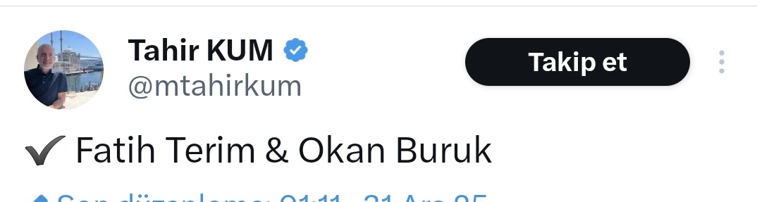 eyupyildiz's tweet image. Değerli hocalarım!
@mtahirkum isimli gazetecinin sizi hedef göstermesiyle, sizinle ilgili iftira ve hakaret niteliği taşıyan paylaşımlar  yapan hesaplar için Tahir Kum ile beraber şikayette bulunun. 
Biz Galatasaraylılar olarak sizden bunu istiyoruz @fatihterim @okanburuk