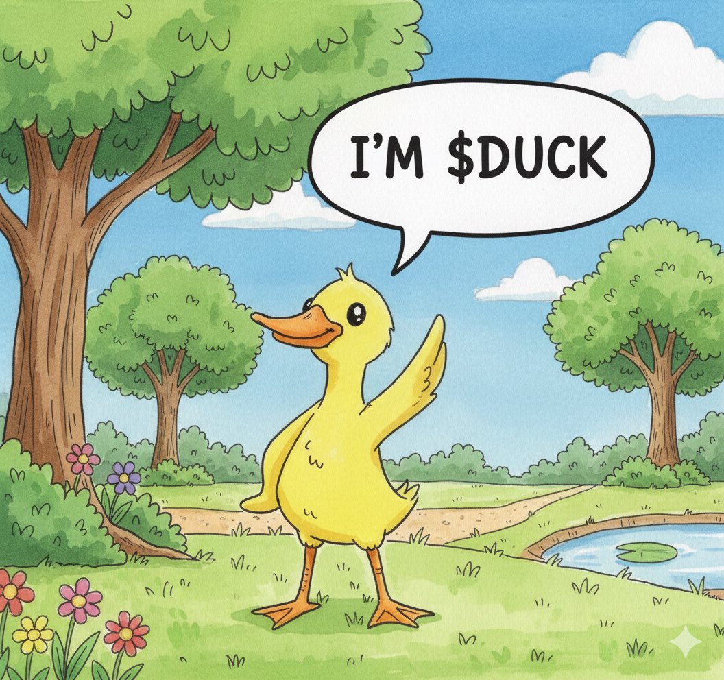 I haven’t seen a strong community like $DUCK in a while

Like and RT this tweet if you are holding $DUCK 

character created by Jason Furie (Matt Furie’s brother)

B79HpCzajp6XE41ezUoU8RwJqnfxS8oLsWcs4zQ2pump