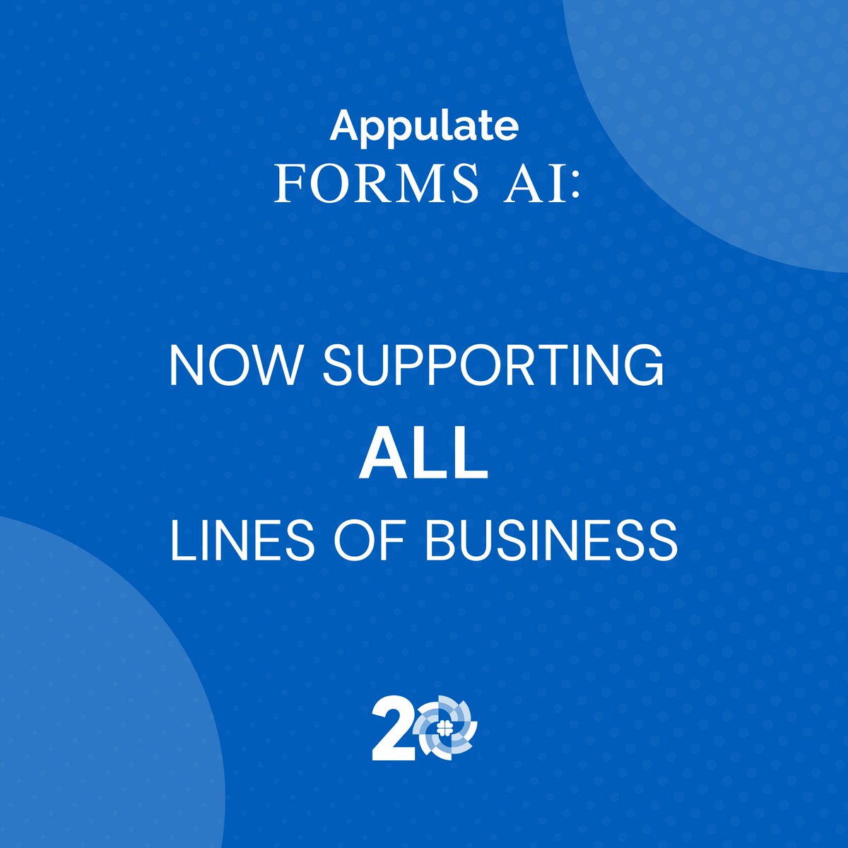 Appulate's tweet photo. We're proud to announce that the latest evolution of Appulate FORMS AI now supports all lines of business while delivering instant, accurate data extraction from a wide variety of document types! 

Read the full blog here: https://t.co/WJ6X3h8Zwb https://t.co/pAgPNmzXxX