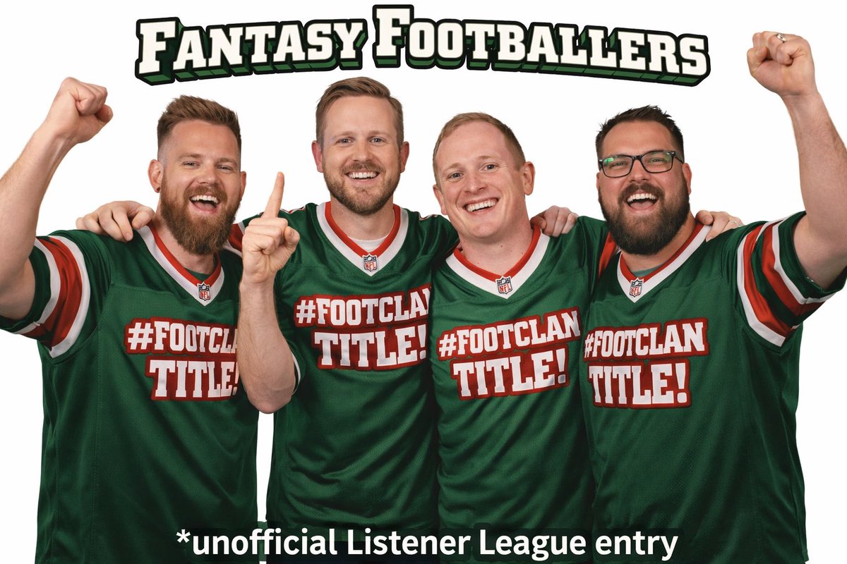 joecross35's tweet photo. #FOOTCLAN title and a thank you for another great season of @TheFFBallers  and @SpitballersPod  content, plus to @FFHitman @JasonMoore @AndyHolloway for keeping me entertained through the mowing and raking season. Thanks guys for helping with a #FOOTCLAN  title! https://t.co/2xrLAAxoUN
