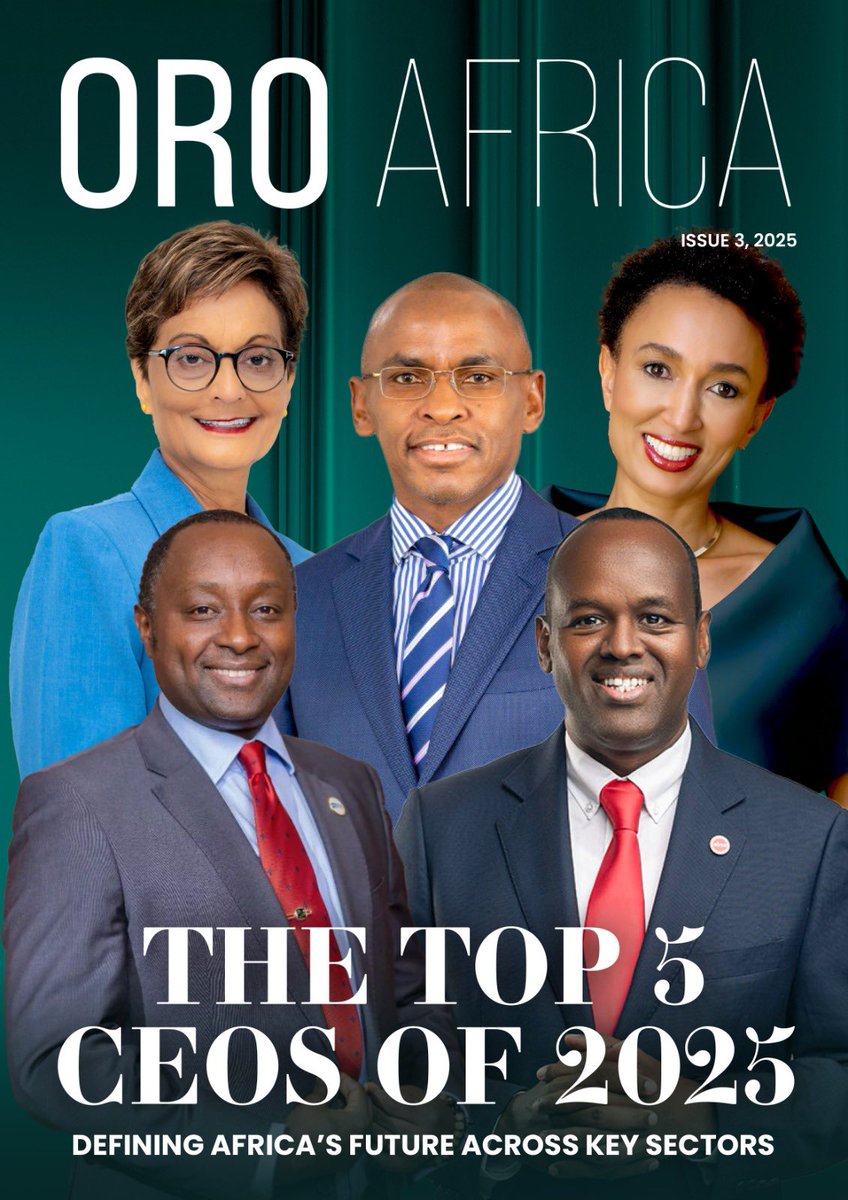 Celebrating leadership, shaping Africa’s future.

ORO Africa Magazine Top 5 CEOs of 2025, driving impact, innovation &amp; growth across key sectors.

<a href="/SafaricomPLC/">Safaricom PLC</a> <a href="/PeterNdegwa_/">Peter Ndegwa</a> 
<a href="/abdy_mohamed/">Abdi Mohamed</a> <a href="/AbsaKenya/">Absa Bank Kenya</a> 
<a href="/ndevji/">Nasim Devji</a> <a href="/DTBKenya/">DTB Kenya</a> 
<a href="/mwiti_frank/">Frank Mwiti</a> <a href="/NSE_PLC/">NSE PLC</a> 
<a href="/VivoFashionGrp/">Vivo Fashion Group</a> <a href="/wandiagichuru/">Wandia Gichuru</a>