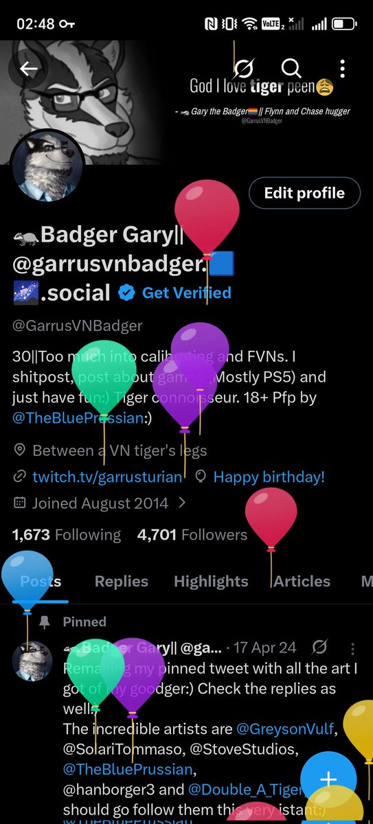 🦡Badger Gary|| @garrusvnbadger.🟦🌌.social tweet media