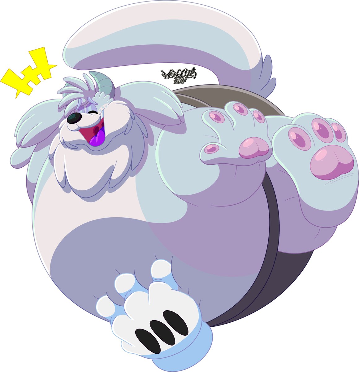 Big &amp; Round &amp; Ticklish

Commission for RileLuffin (BlueSky)

🎨- <a href="/Marquis2007/">🐾 Marki マーキス Toony Paws 🐾</a>