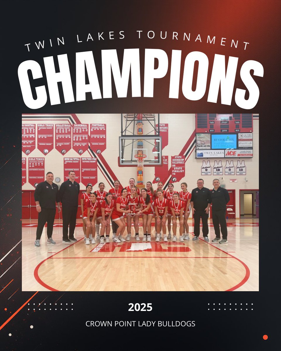 CP_Bulldogs's tweet image. Twin Lakes Champions
Wins vs McCutcheon , Mt Vernon and Bishop Chatard

Congratulations to @ivy_henderson09 @AvaRichie22 @Ava05175096 on being selected to the All-Tournament team. 

Great two days by our entire team. 

Your Bulldogs are 13-3 to start the season.