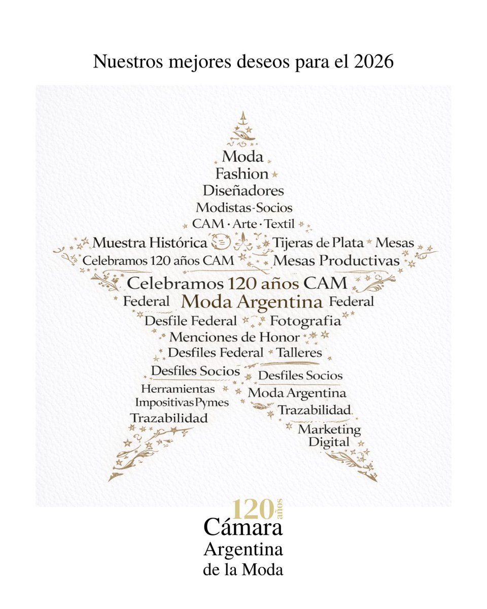 Gracias por acompañarnos en nuestros #120 años.
Sigamos construyendo juntos el futuro de la #modaargentina!